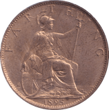 1895 FARTHING ( BU ) - Farthing - Cambridgeshire Coins