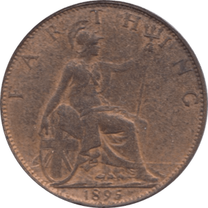 1895 FARTHING ( EF ) 1 - Farthing - Cambridgeshire Coins