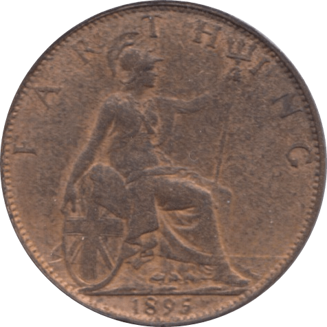 1895 FARTHING ( EF ) 1 - Farthing - Cambridgeshire Coins
