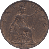 1895 FARTHING ( EF ) 23 - Farthing - Cambridgeshire Coins