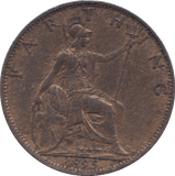 1895 FARTHING ( EF ) 23 - Farthing - Cambridgeshire Coins