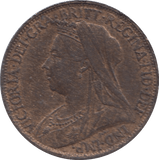 1895 FARTHING ( EF ) 23 - Farthing - Cambridgeshire Coins