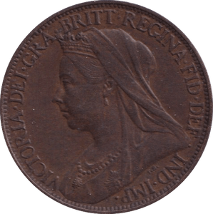 1895 FARTHING ( EF ) - Farthing - Cambridgeshire Coins