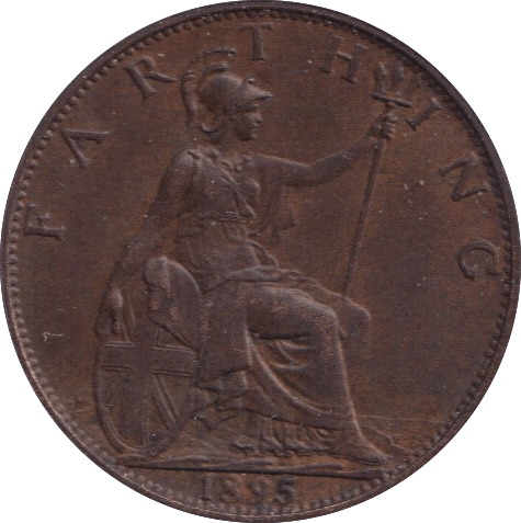 1895 FARTHING ( EF ) - Farthing - Cambridgeshire Coins