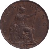 1895 FARTHING ( EF ) - Farthing - Cambridgeshire Coins