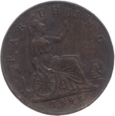 1895 FARTHING ( F ) 18 - Farthing - Cambridgeshire Coins