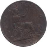 1895 FARTHING ( F ) 18 - Farthing - Cambridgeshire Coins