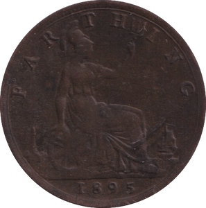 1895 FARTHING ( F ) - Farthing - Cambridgeshire Coins