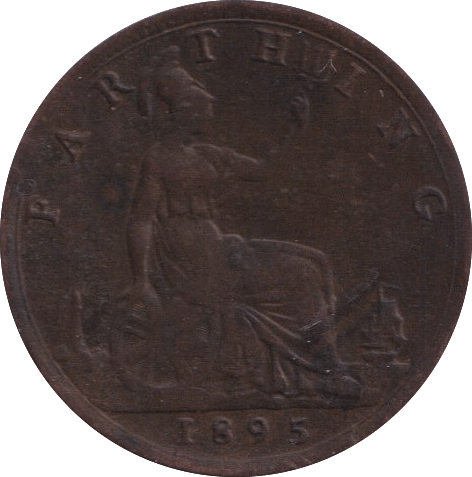 1895 FARTHING ( F ) - Farthing - Cambridgeshire Coins