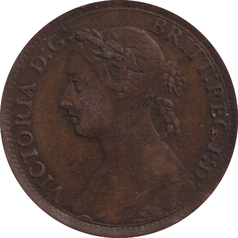1895 FARTHING ( F ) - Farthing - Cambridgeshire Coins