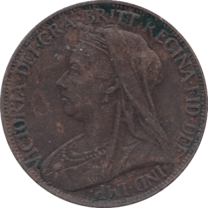 1895 FARTHING ( GVF ) 23 - Farthing - Cambridgeshire Coins