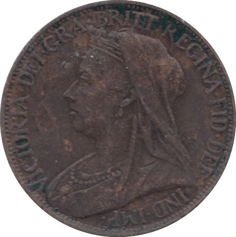 1895 FARTHING ( GVF ) 23 - Farthing - Cambridgeshire Coins