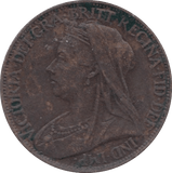 1895 FARTHING ( GVF ) 23 - Farthing - Cambridgeshire Coins