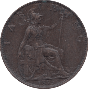 1895 FARTHING ( GVF ) 23 - Farthing - Cambridgeshire Coins