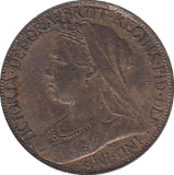 1895 FARTHING ( UNC ) - Farthing - Cambridgeshire Coins