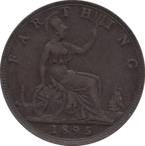1895 FARTHING ( VF ) 1 - Farthing - Cambridgeshire Coins