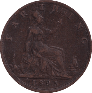 1895 FARTHING ( VF ) - Farthing - Cambridgeshire Coins