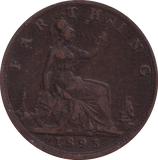 1895 FARTHING ( VF ) - Farthing - Cambridgeshire Coins