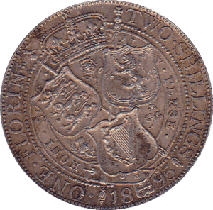 1895 FLORIN ( EF ) - Florin - Cambridgeshire Coins