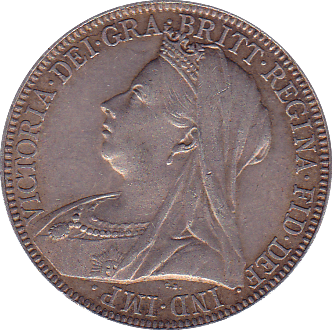 1895 FLORIN ( EF ) - Florin - Cambridgeshire Coins