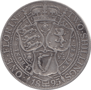 1895 FLORIN ( FINE ) 4 - Florin - Cambridgeshire Coins