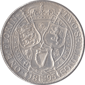 1895 FLORIN ( UNC ) - FLORIN - Cambridgeshire Coins