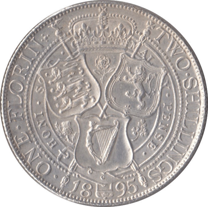 1895 FLORIN ( UNC ) - FLORIN - Cambridgeshire Coins