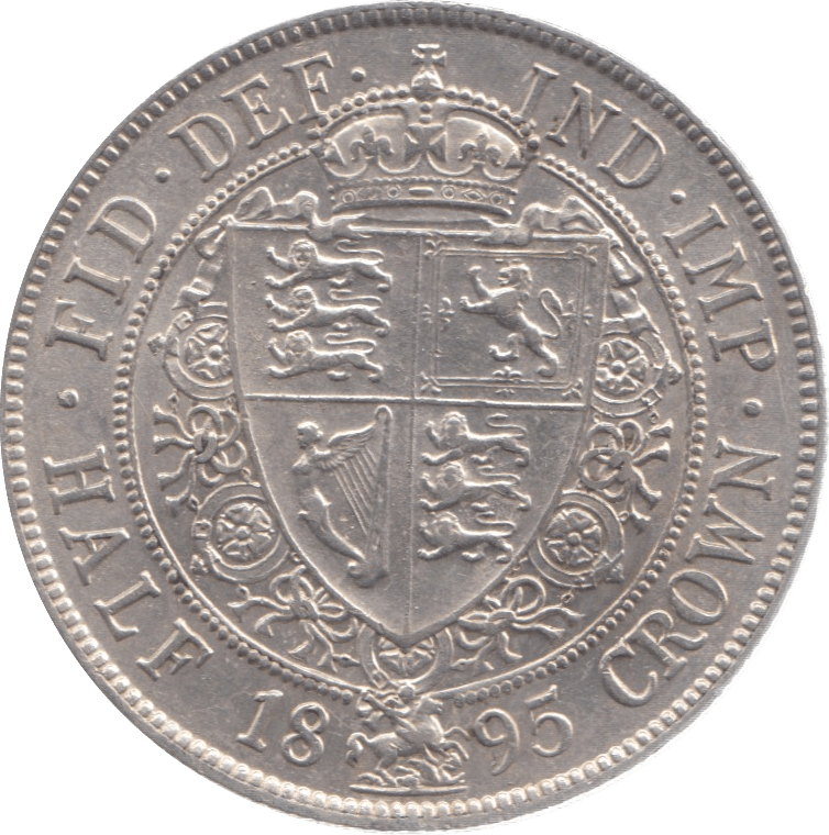 1895 HALF CROWN ( AUNC ) 23 - Halfcrown - Cambridgeshire Coins