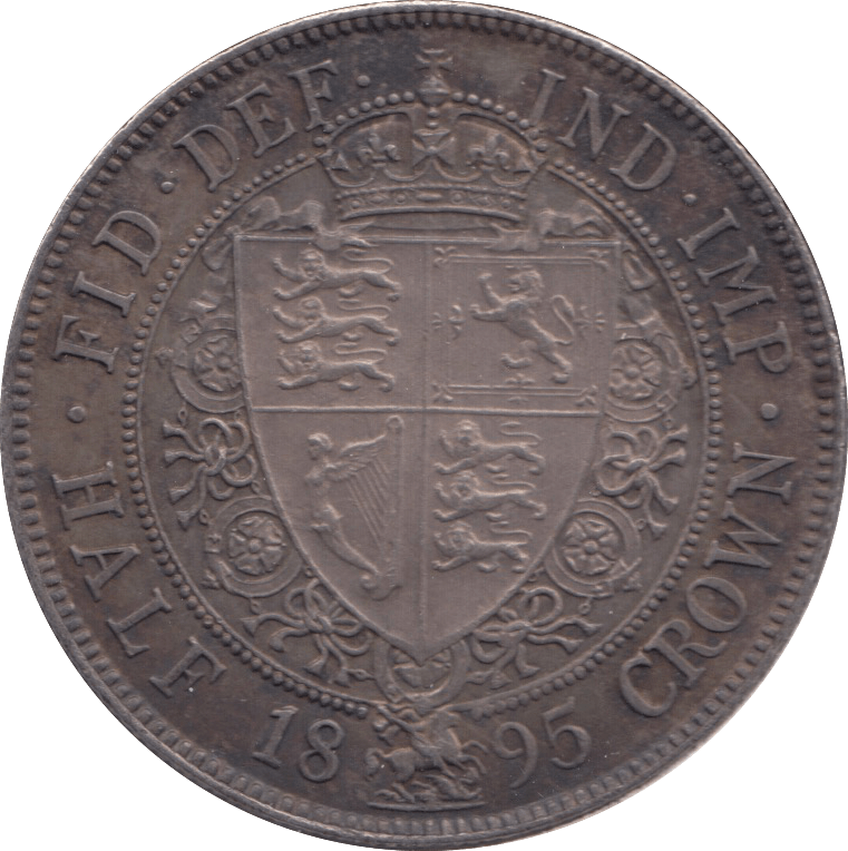 1895 HALFCROWN ( AUNC ) - Halfcrown - Cambridgeshire Coins