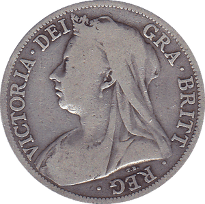 1895 HALFCROWN ( F ) - Halfcrown - Cambridgeshire Coins