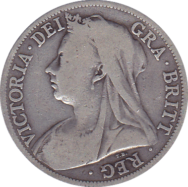1895 HALFCROWN ( F ) - Halfcrown - Cambridgeshire Coins