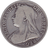 1895 HALFCROWN ( F ) - Halfcrown - Cambridgeshire Coins