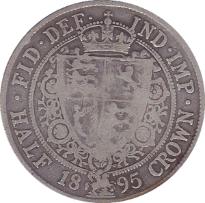 1895 HALFCROWN ( F ) - Halfcrown - Cambridgeshire Coins