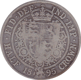 1895 HALFCROWN ( F ) - Halfcrown - Cambridgeshire Coins