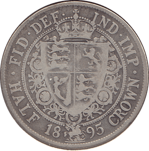 1895 HALFCROWN ( FINE ) 12 - Halfcrown - Cambridgeshire Coins