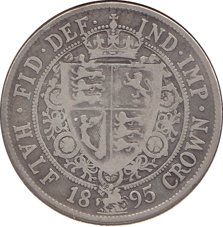 1895 HALFCROWN ( FINE ) 12 - Halfcrown - Cambridgeshire Coins