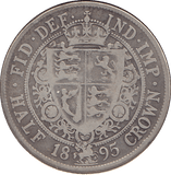 1895 HALFCROWN ( FINE ) 12 - Halfcrown - Cambridgeshire Coins