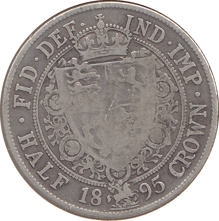1895 HALFCROWN ( FINE ) 14 - Halfcrown - Cambridgeshire Coins
