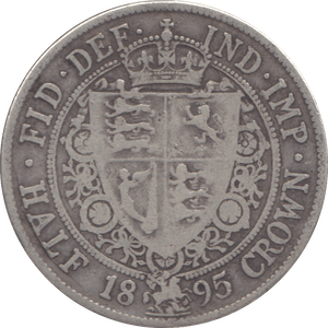 1895 HALFCROWN ( FINE ) 3 - Halfcrown - Cambridgeshire Coins