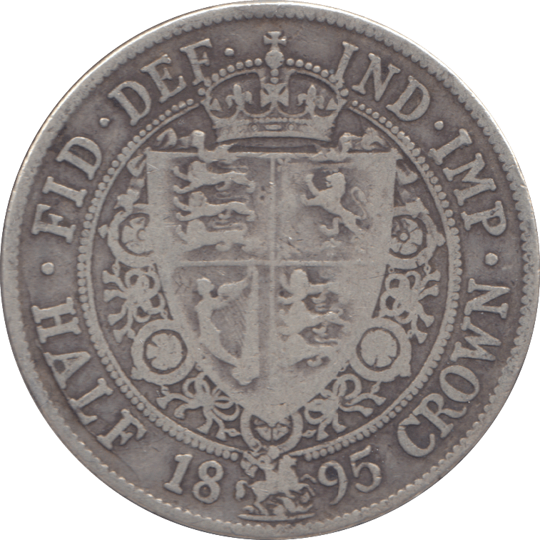 1895 HALFCROWN ( FINE ) 3 - Halfcrown - Cambridgeshire Coins