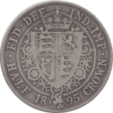 1895 HALFCROWN ( FINE ) 3 - Halfcrown - Cambridgeshire Coins