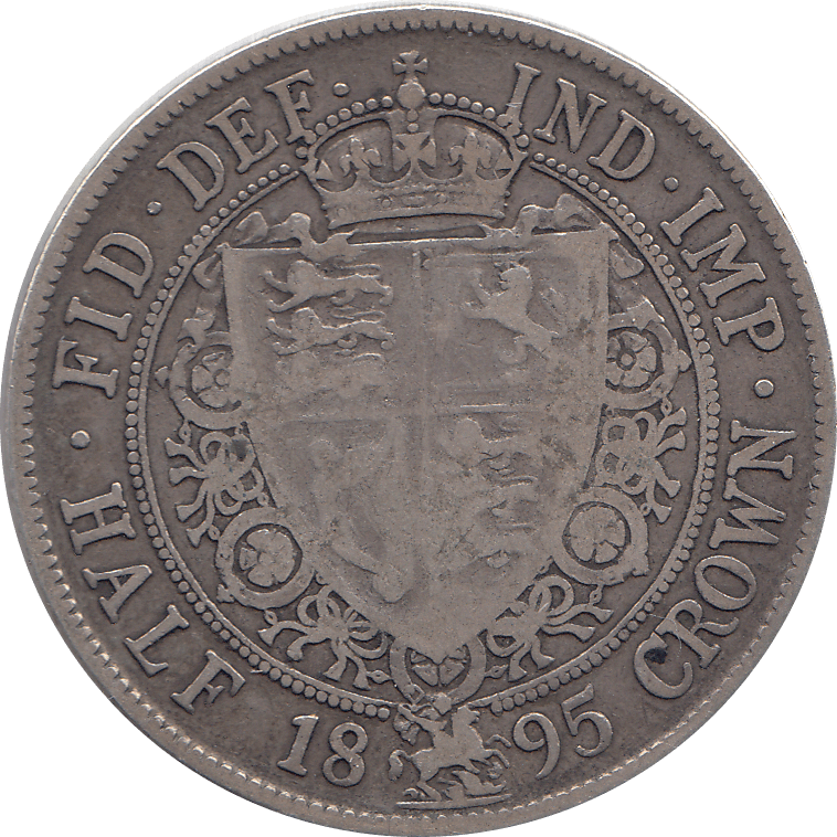 1895 HALFCROWN ( FINE ) 6 - Halfcrown - Cambridgeshire Coins
