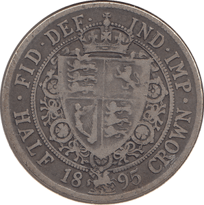 1895 HALFCROWN ( FINE ) B - Halfcrown - Cambridgeshire Coins