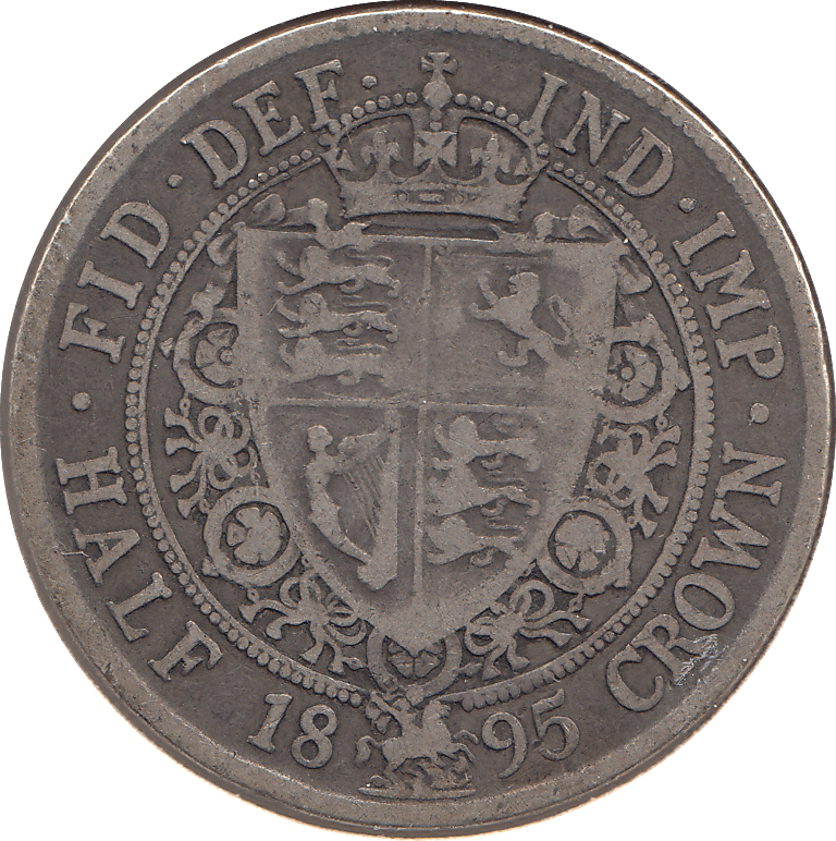 1895 HALFCROWN ( FINE ) B - Halfcrown - Cambridgeshire Coins