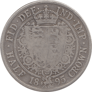 1895 HALFCROWN ( FINE ) - Halfcrown - Cambridgeshire Coins