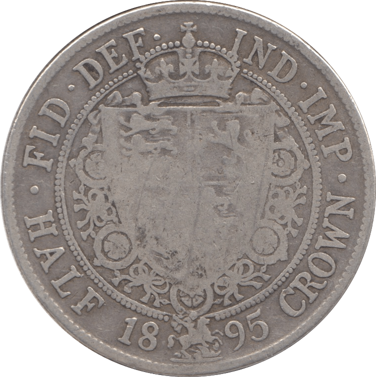 1895 HALFCROWN ( FINE ) - Halfcrown - Cambridgeshire Coins