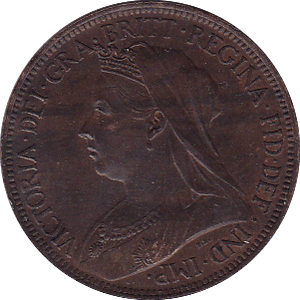 1895 HALFPENNY ( AUNC ) - Halfpenny - Cambridgeshire Coins