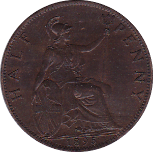 1895 HALFPENNY ( AUNC ) - Halfpenny - Cambridgeshire Coins