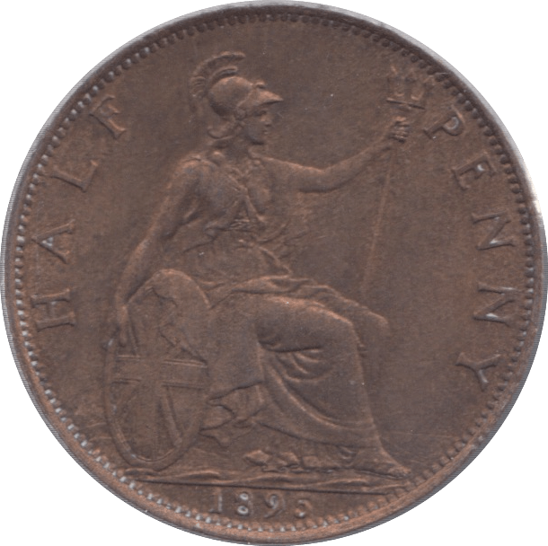 1895 HALFPENNY ( UNC ) - Halfpenny - Cambridgeshire Coins