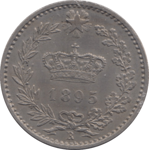 1895 ITALY 20 CENTESIM - WORLD COINS - Cambridgeshire Coins